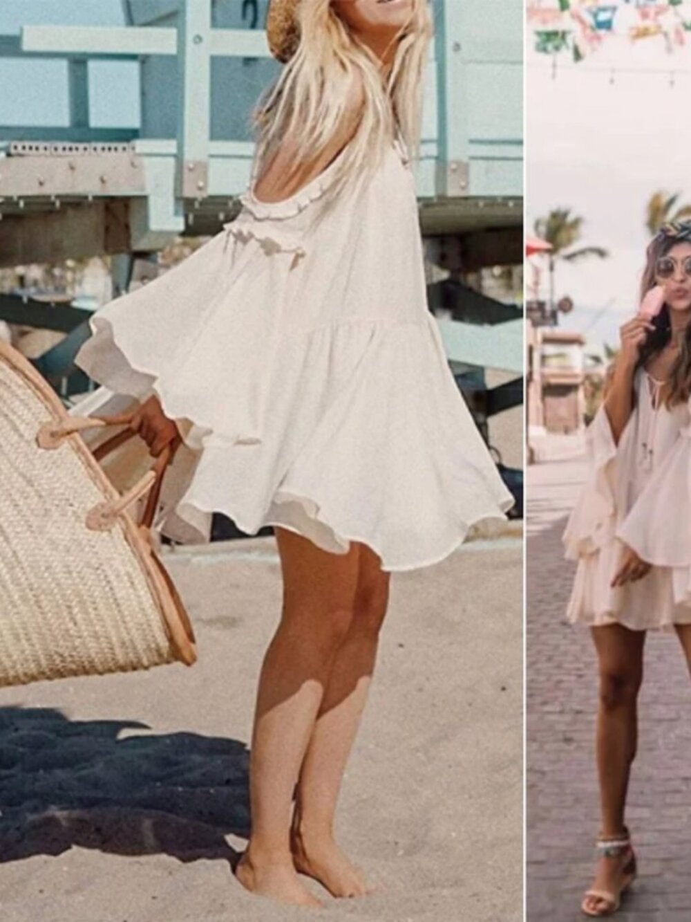 Spell & the Gypsy Florence Mini Dress in Creme Brulee | Small | New With Tags - Picture 3 of 14